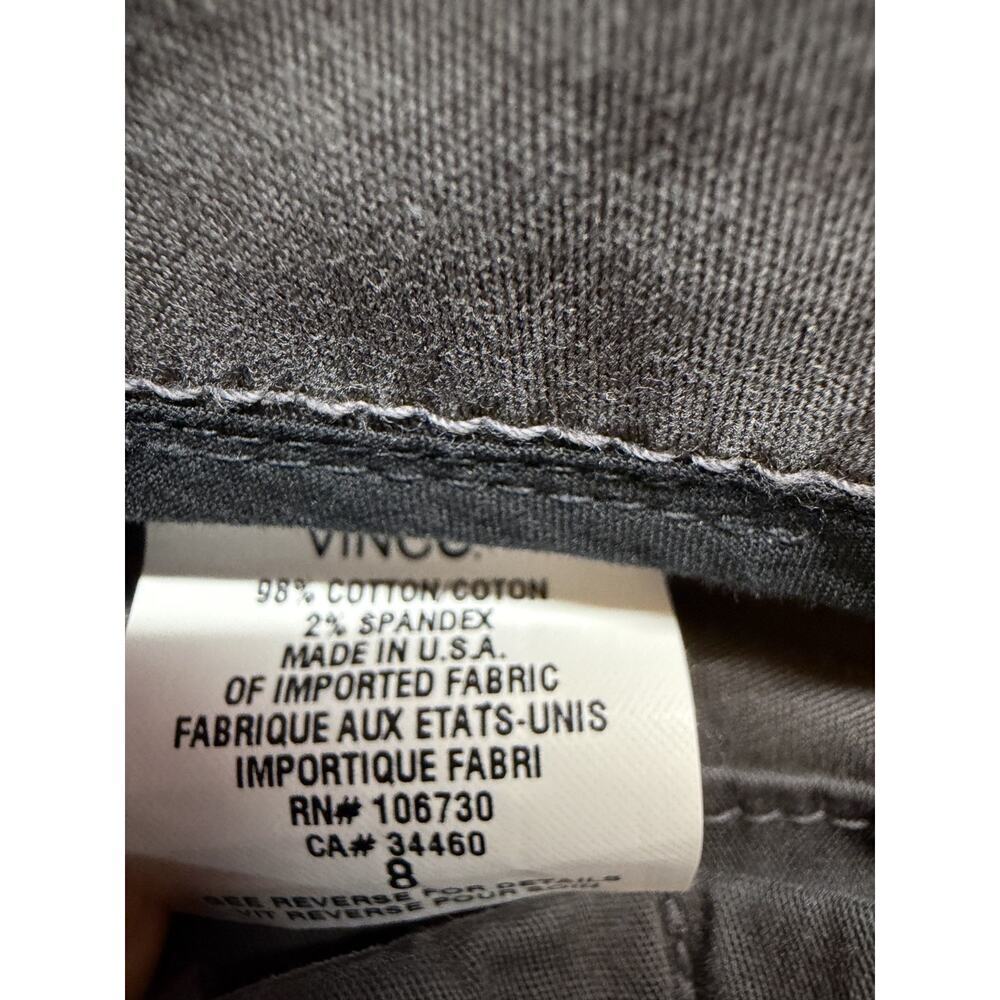 Vince Women's Dark Gray Bermuda Walking Shorts Cotton Blend Size 8 USA Made - Picture 7 of 7